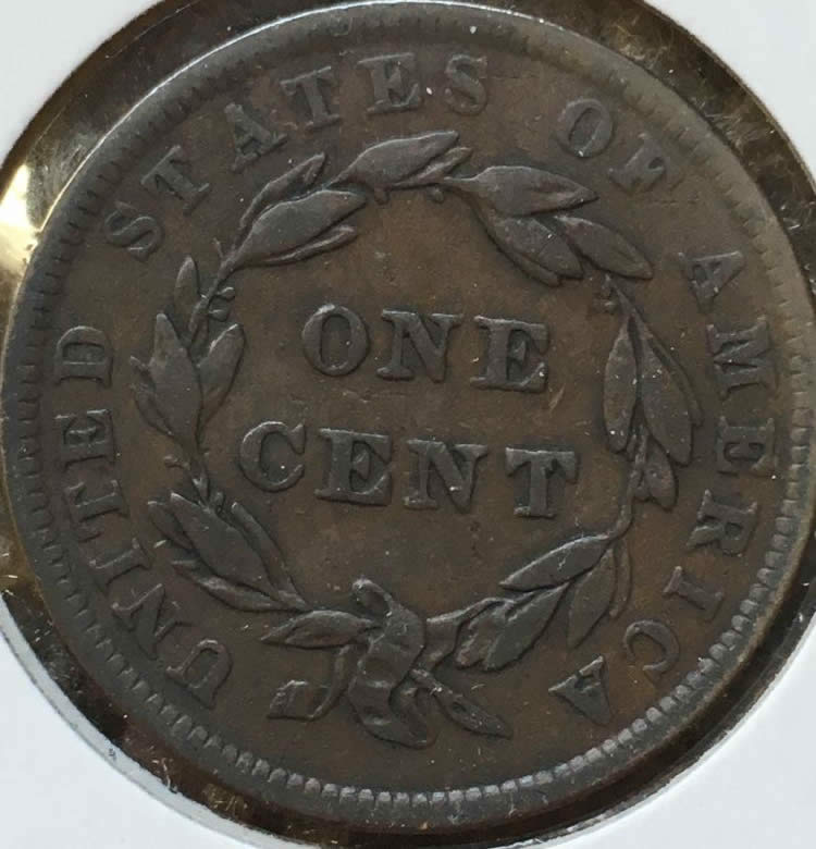 1839-Large-Cent--Grade-And-Necomb-Variety?
